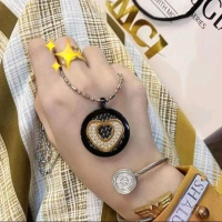 Kalung Kesehatan Aura Heart Black Diamond MCI Original