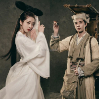 2024 ancient film tv ancient costume clinique ghost ancient costume male and female retro fairy suit chivalrous cosplay costume