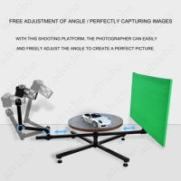 360 Surrounding Photo Booth Professional Panoramic Photography Table 40cm Foldable Studio Video Shooting Turntable