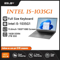 Laptop 15.6 Inch Intel Core I5-1035G1 16GB DDR4 2TB SSD 2m Camera Fingerprint Unlock 4 Cores 8 Threads 3.6 GHz 5G Wifi Computer