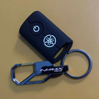 paket Gantungan kunci logo nmax + cover silikon remote nmax new nmax