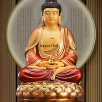 Copper Sakyamuni Buddha Statue Home Worship Amitabha Buddha Statue Ornaments
