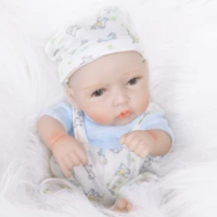 Manusia Hidup 10 Inch Bayi Prematur BEBE Reborn Boneka Full Body Silikon Kecil BEBE Boneka Dicat Putri Rambut Toy untuk Kid Natal hadiah