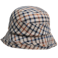 DAKS 經典品牌格紋造型遮陽帽(駝色格)