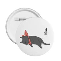 Anime Nichijou Sleeping Sakomoto Pin Customizable Badge Bag Badges Brooch Brooches Decoration Pins Friends