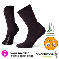 【速捷戶外】Smartwool 美麗諾羊毛襪 SW001648590 女中級減震途步中長襪(酒紅色),登山/健行/旅遊
