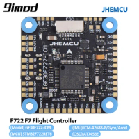 9IMOD JHEMCU GF30F722-ICM F722 F7 Flight Controller HD Baro OSD 5V 10V Dual BEC 3-8S for RC FPV Freestyle Drone DIY Parts