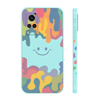 Ốp Điện Thoại với họa tiết mặt cười bên cho Vivo X70 Pro, Vivo X70 Pro Note, cone lỏng, bao gồm tất 