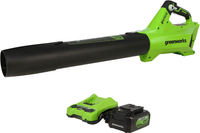 【美國代購】Greenworks 鼓風機 吹葉機 24V 4Ah ‎BL24L410