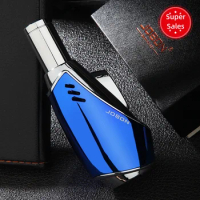 Jobon Creative Personalized Windproof Blue Flame Point Moxibustion Direct Charge Cigar Spray Gun Gas Lighter