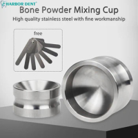S/L Size Dental Implant Bone Meal Mixing Bowl Dental Lab Instrument Stainless Steel Bone Powder Cup Mixing Bowl Dentist Lab Tool