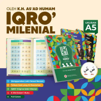 IQRO Milenial Transliterasi Perkata Latin A5 Full Warna Terbaru Soft Cover