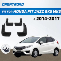 Car Mud Flaps For Honda Fit Jazz GK5 MK3 2014 2015 2016 2017 Mudflaps Splash Guards Mudguards Front Rear Accessories
