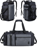 BAGSMART Gym Bag for Men Sports Duffel Bags for Traveling Weekender Overnight Bag with Shoe Laptop C