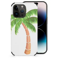 Tropical Palm Tree-Watercolor Mobile Phone Shell For Iphone 14 13 11 12 Pro Max Mini Xr 7 8 Plus Clear Shockproof Soft Cover