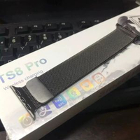適用iwatch9華強北ultra2代S8不鏽精鋼磁吸米蘭蘋果s7654se手錶帶槍黑色【米蘭磁吸鋼帶】38-40-41mm小錶盤