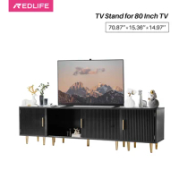 Redlife Modern TV Stand Entertainment Center with Storage Cabinets for 80 Inch TV Combined Cabinet as a Bedside TV Console Table