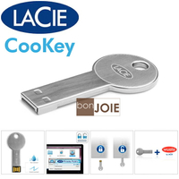 ::bonJOIE:: 美國進口 LaCie cookey 32G 鑰匙型 USB 2.0 隨身碟 (全新盒裝) Red Dot設計大獎 金屬材質 32GB 32 GB G