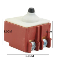 125V/12A Angle Grinder Switch Button Switch AC250V 6A Angle Grinder For Bosch GWS6/7-100 NO Push Plastic+Metal Practical Useful