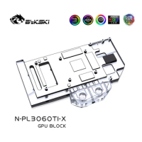 Bykski GPU Block Use for Pradeon RX3060TI 8G D6 Video Card PC Water Cooled/Full Cover/Radiator N-PL3060TI-X