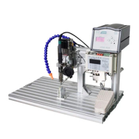 Semi automatic PCB circuit board wire soldering iron stations solder cable machine