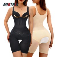 MISTHIN Women Bodysuit Full Body Shaper Large Plus Size Intimate Slimming 4XL Girdle Sauna Suits For Weight Loss Opening Crotch