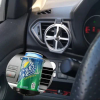 Car Air-Outlet Drink Holder Water Drink Bottle Storage Stand With Rotate Fan Foldable Car Beverage Bottle Cup