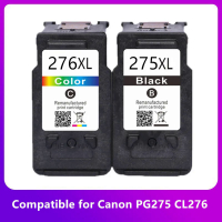 Remanufactured 276XL PG 275 CL 276 XL PG275 CL276ตลับหมึกสำหรับ Canon TS3522 275XL เครื่องพิมพ์
