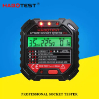 HABOTEST Power Supply Polarity Tester HT107E HT107B HT107D/Multi-function Digital Socket Tester/RCD Leakage Tester