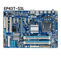 For Gigabyte GA-EP43T-S3L Motherboard EP43T S3L LGA 775 DDR3 Mainboard 100% Tested OK Fully Work Free Shipping