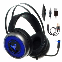 【美國代購】[最新2019] 適用於Xbox One S X PS3 PS4 PC的遊戲耳機 LED軟呼吸耳罩 Nintendo