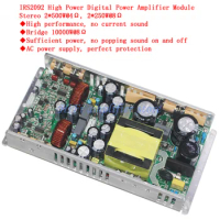 HSMD2500 IRS2092 High Power Class D Switch Power Supply Digital Power Amplifier Board 2*500W 4ohm ，Bridging 1000W 8ohm