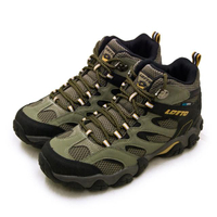 【LOTTO】男 專業多功能防水郊山戶外健行登山鞋 REX ULTRA系列(綠黑棕 2761)