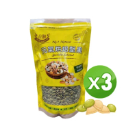 【品鮮生活】大顆南瓜子 600gx3入組(低溫烘焙 脫氧真空包)