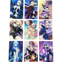 9pcs/set Fate/Grand Order Flash Cards ACG Anime girls sexy kawaii Exquisite girl series Anime game collection cards Gift Toys