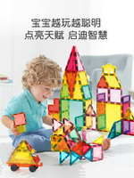 免運 科博一歲寶寶玩具益智早教多功能三歲3彩窗磁力片積木拼裝玩具1
