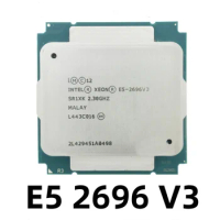 1PCS Used intel Xeon E5 2696V3 2696 V3 Processor SR1XK 18-CORE 2.3GHz better than LGA 2011-3 CPU