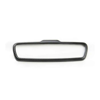 For Jeep Grand Cherokee 2017+ Interior Rearview Mirror Decorative Frame Trim Cover Stickers Accessories,Carbon