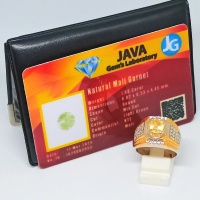 Cincin Natural Mali Garnet + Memo