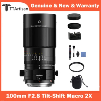 TTArtisan 100mm F2.8 Tilt-Shift Macro 2X Full Frame Camera Lens for Sony A7 Fuji X-T3 X-Pro3 GFX100 Nikon Z5 D5 Canon R5 Cameras