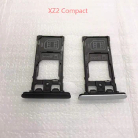 For Sony Xperia XZ2 Compact XZ2Mini XZ2c H8324 Dual SIM Card Micro SD Tray Hold Slot With Dust Plug Cover Replacement