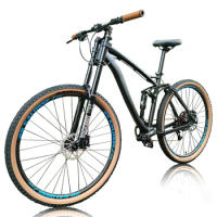Kalosse Air Fork 29Inches Full Suspension 11Spee Mountain Bike 29*18 Mountain Bicycle Hydraulic Brakes
