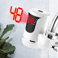 Warm Water Faucet Installation Free Bathroom Kitchen Heating Tap Water Faucet Hot Water Heater Faucet with LED Digital Display
