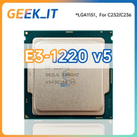 Xeon E3-1220v5 SR2CQ SR2LG 3.0GHz 4C / 4T 8MB 80W LGA1151 E3 1220 v5 C232/C236