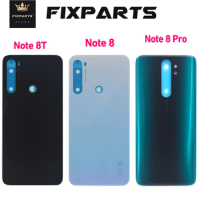 For Xiaomi Redmi Note 8 Pro Back Battery Cover Note8 Rear Housing Door Glass Panel Replacement For Redmi Note 8T Battery Cover