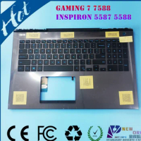 US backlight keyboard of Laptop palm rest assembly For DELL GAMING7 G7-7588 inspiron15 5587 7577 7578 Series RED/BLUE