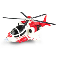 Electric Transforming Airplane with Universal Movement, 360-Degree Rotation, Colorful Lights, Music,