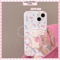 KELONTONG UNIK | (Free Griptok) Bunny Shabby Chic Glossy Soft Case with Griptok - Softcase/ Casing H