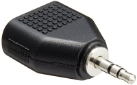 耀您館★日本鐵三角Audio-Technica鍍金立體聲頭單3.5mm-雙3.5mm情侶耳機分線器ATL425CS音源轉接頭 1公轉2母耳機轉接頭 1分2耳機轉接頭 一分二轉接頭 1對2音源分享器【全