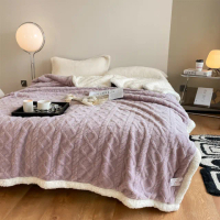 【寢聚 Sleep Club】買1送1 加厚雙面塔芙蓉&羊羔絨毛毯-4色任選(100x150cm)